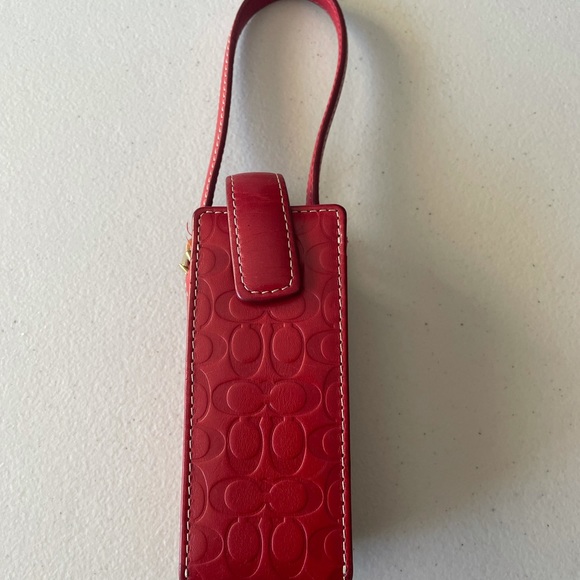 Vintage Coach Leather Accessory Holder with Buckle Strap - Picture 3 of 11